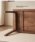 Elegant Black Walnut Wood Dining Table – Modern Design for Stylish Interiors hjy-5012