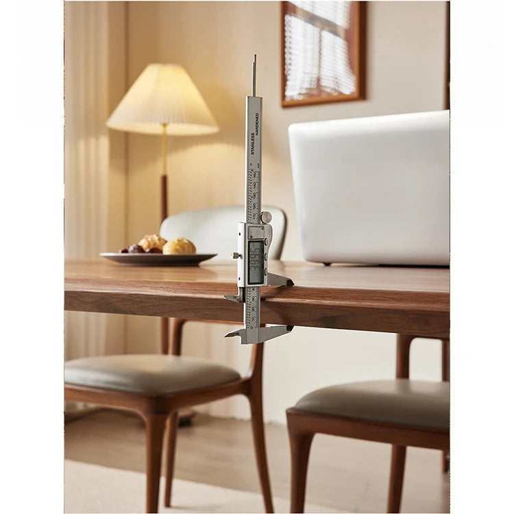 Elegant Black Walnut Wood Dining Table – Modern Design for Stylish Interiors hjy-5012