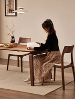 Elegant Black Walnut Wood Dining Table – Modern Design for Stylish Interiors hjy-5012