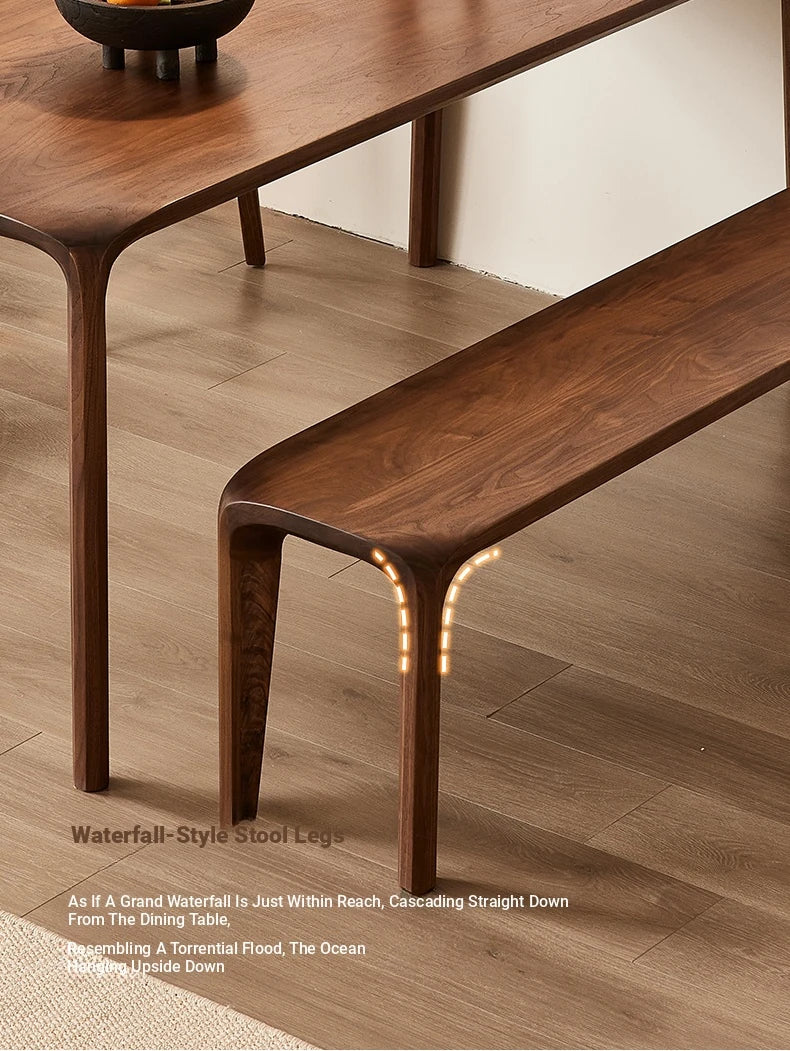 Stylish Black Walnut Wood Stool - Modern Chic Seating for Your Home & Office hjy-5013