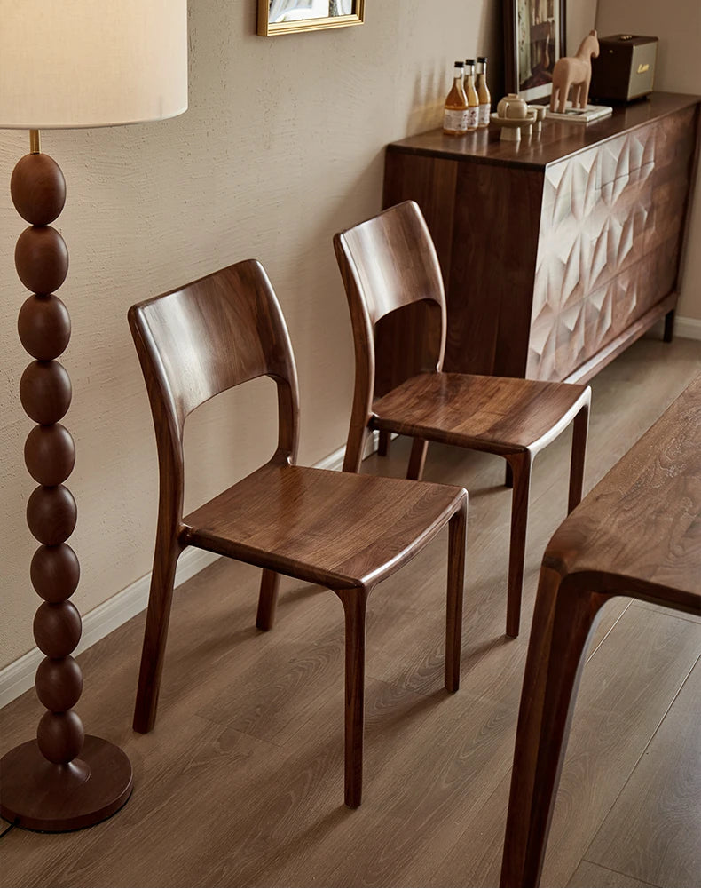 Stylish Black Walnut Wood Dining Chair - Modern Design for Home & Office Decor hjy-5014