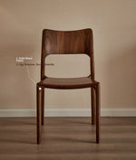 Stylish Black Walnut Wood Dining Chair - Modern Design for Home & Office Decor hjy-5014