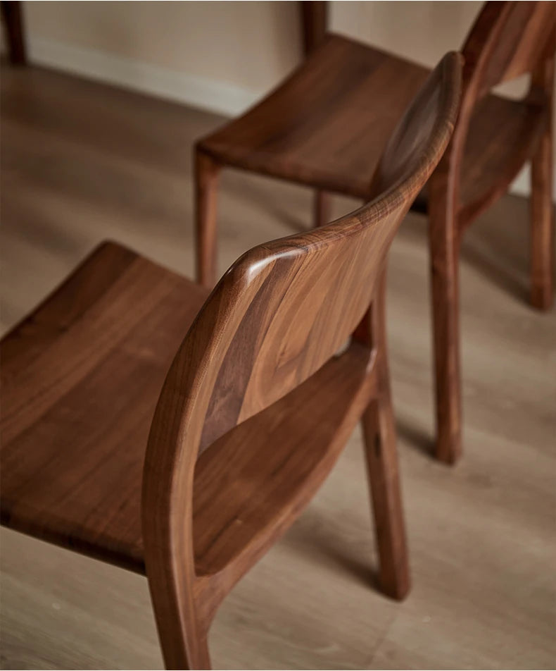 Stylish Black Walnut Wood Dining Chair - Modern Design for Home & Office Decor hjy-5014