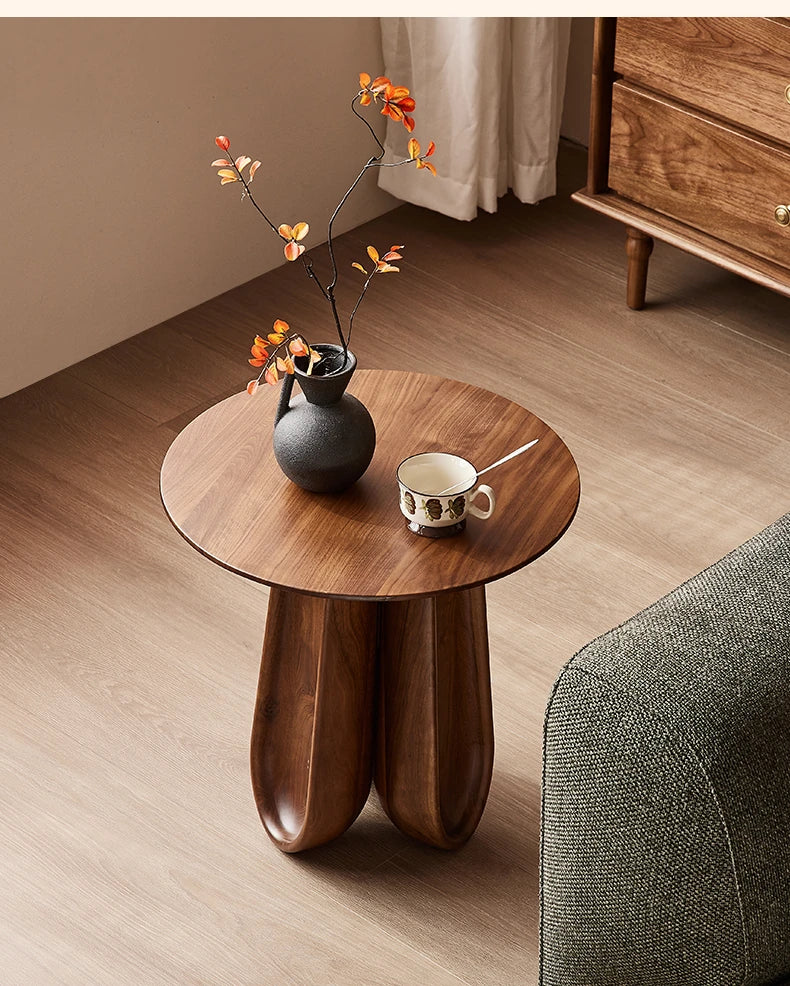 Stylish Black Walnut Tea Table - Contemporary Design for Modern Living Spaces hjy-5015