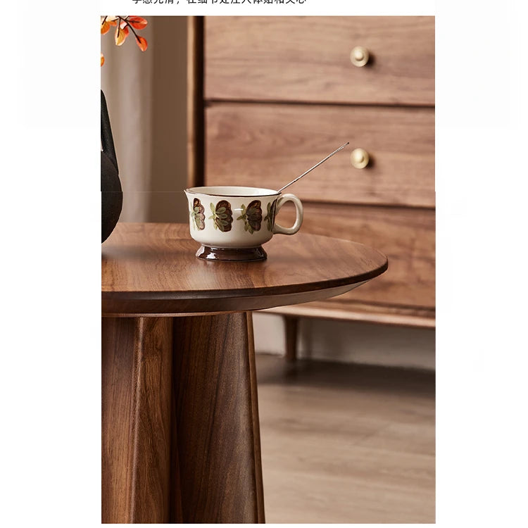 Stylish Black Walnut Tea Table - Contemporary Design for Modern Living Spaces hjy-5015