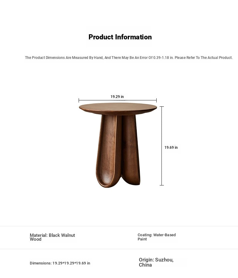 Stylish Black Walnut Tea Table - Contemporary Design for Modern Living Spaces hjy-5015
