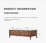 Stylish Black Walnut Wood Tea Table with Drawers – Modern Living Room Furniture hjy-5018