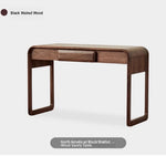 Elegant Black Walnut Makeup Table with Sleek Design and Storage Solutions - Perfect for Your Beauty Routine hjy-5020
