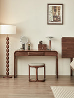 Elegant Black Walnut Makeup Table with Sleek Design and Storage Solutions - Perfect for Your Beauty Routine hjy-5020