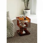 Stylish Acrylic Bedside Cupboard - Modern Multi-Functional Side Table for Home Decor hjzjl-5196