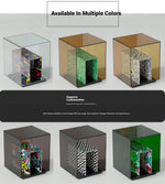 Modern Tempered Glass Acrylic Tea Table - Stylish Clear Accent Furniture for Living Room Décor hjzjl-5197