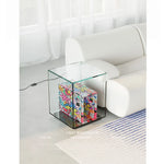Modern Tempered Glass Acrylic Tea Table - Stylish Clear Accent Furniture for Living Room Décor hjzjl-5197