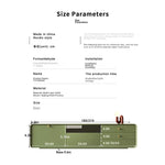Modern Minimalist TV Cabinet in Stylish Green with Storage Drawers - Perfect for Contemporary Living Rooms hko-4607