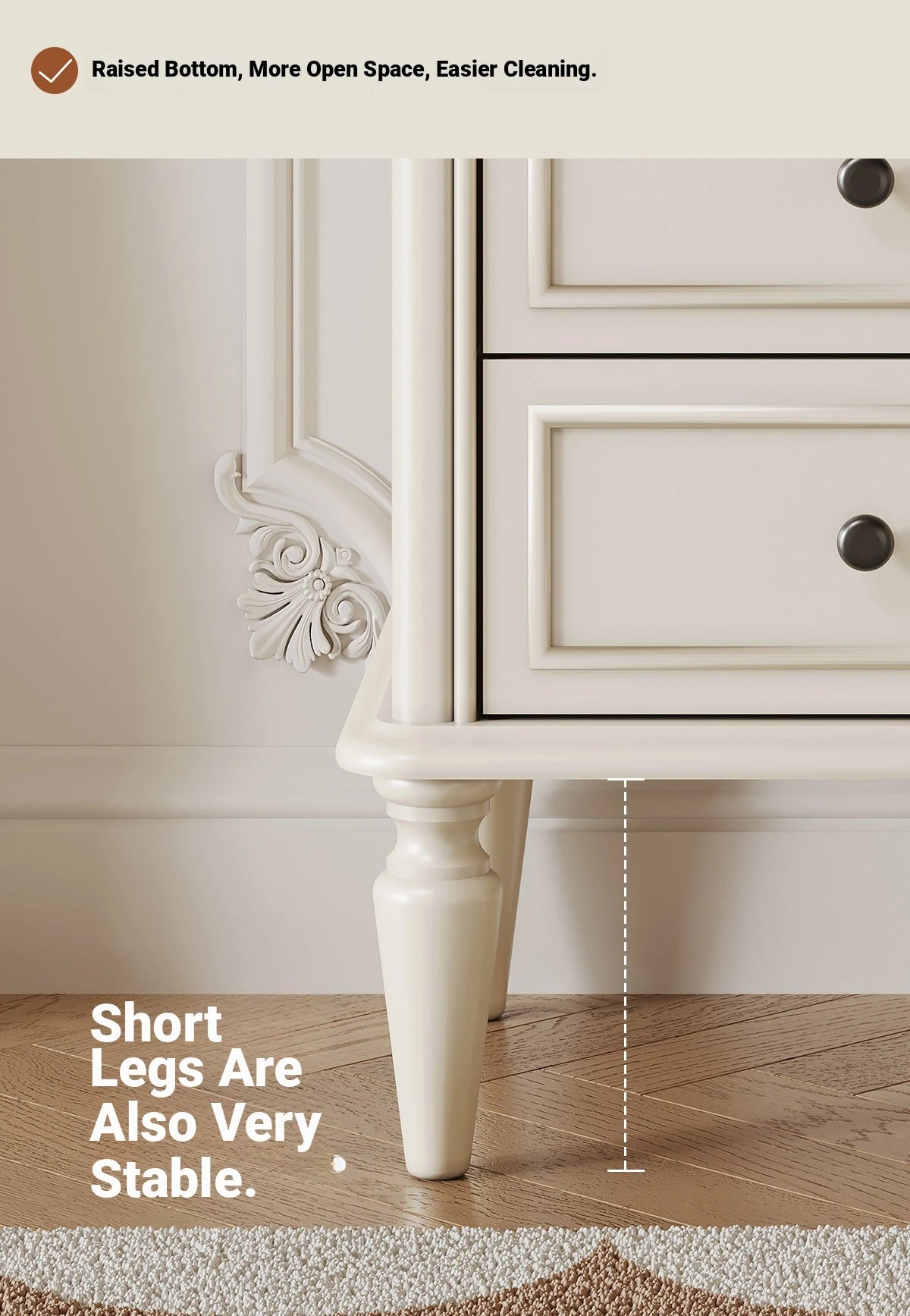 Chic Cherry Wood Pine Bedside Cupboard with Two Drawers – Stylish Nightstand for Bedroom Storage hl-4879