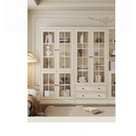 Elegant Cherry Wood Glass Cabinet - Stylish Storage Solution for Home Decor hl-4880