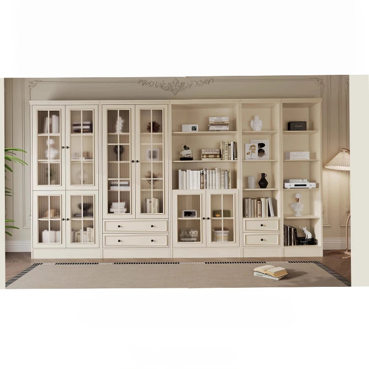 Elegant Cherry Wood Glass Cabinet - Stylish Storage Solution for Home Decor hl-4880