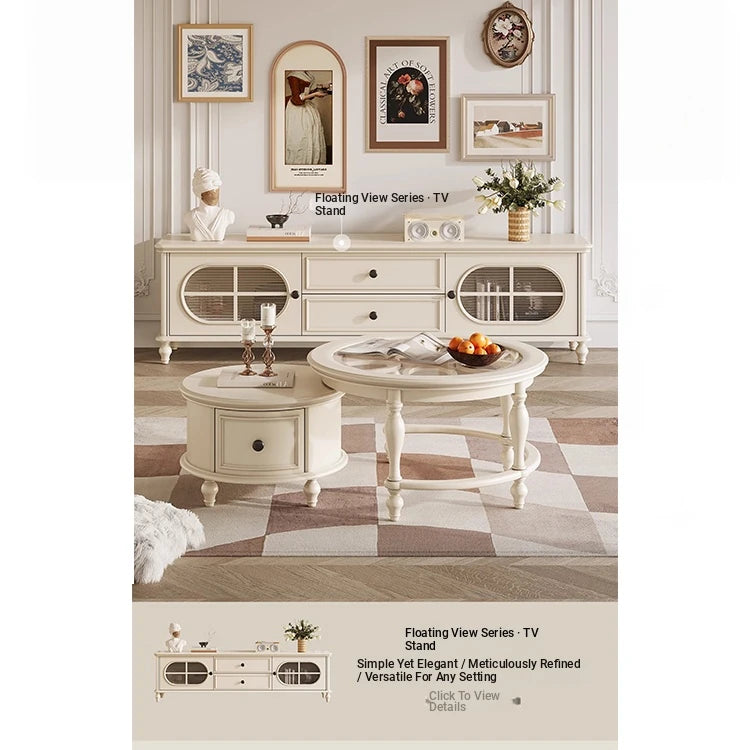 Elegant Cherry Wood Tea Table with Tempered Glass Top - Stylish Living Room Centerpiece hl-4881