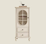 Elegant Cherry Wood Pine and Glass Cabinet – Stylish Storage Solution for Home Décor hl-4884