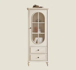 Elegant Cherry Wood Pine and Glass Cabinet – Stylish Storage Solution for Home Décor hl-4884