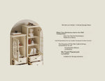 Elegant Cherry Wood Pine and Glass Cabinet – Stylish Storage Solution for Home Décor hl-4884