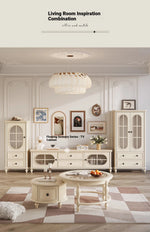 Elegant Cherry Wood Pine and Glass Cabinet – Stylish Storage Solution for Home Décor hl-4884