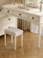 Cherry Wood Stool with Techno Fabric Cushion – Elegant & Stylish Seating for Any Room hl-4887