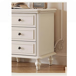 Cherry Wood Pine Bedside Cupboard with 3 Drawers – Elegant Nightstand for Bedroom Storage and Decor hl-4890