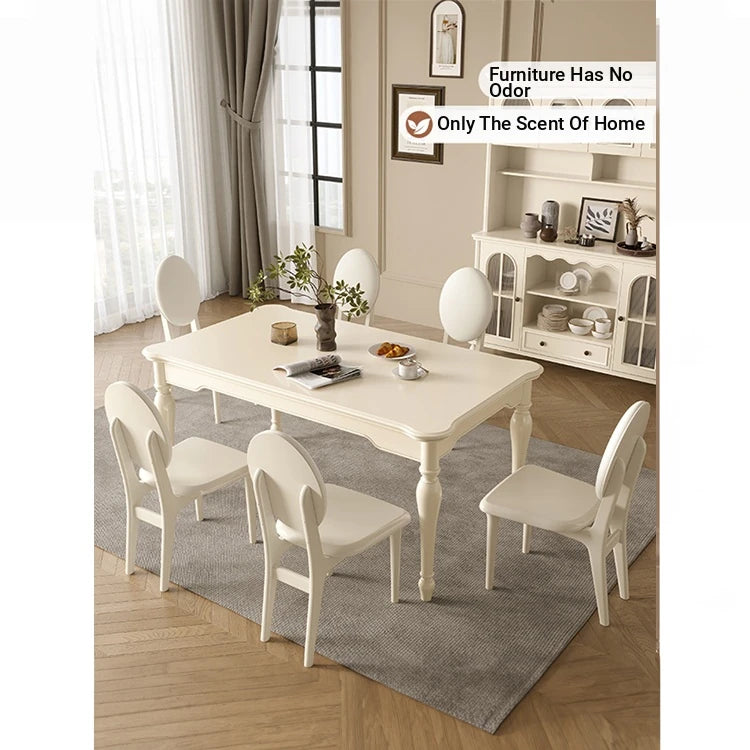 Elegant Cherry Wood Dining Table - Classic Design for Your Home Perfect for Family Gatherings hl-4891