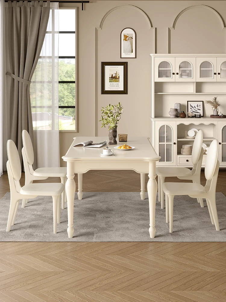 Elegant Cherry Wood Dining Table - Classic Design for Your Home Perfect for Family Gatherings hl-4891