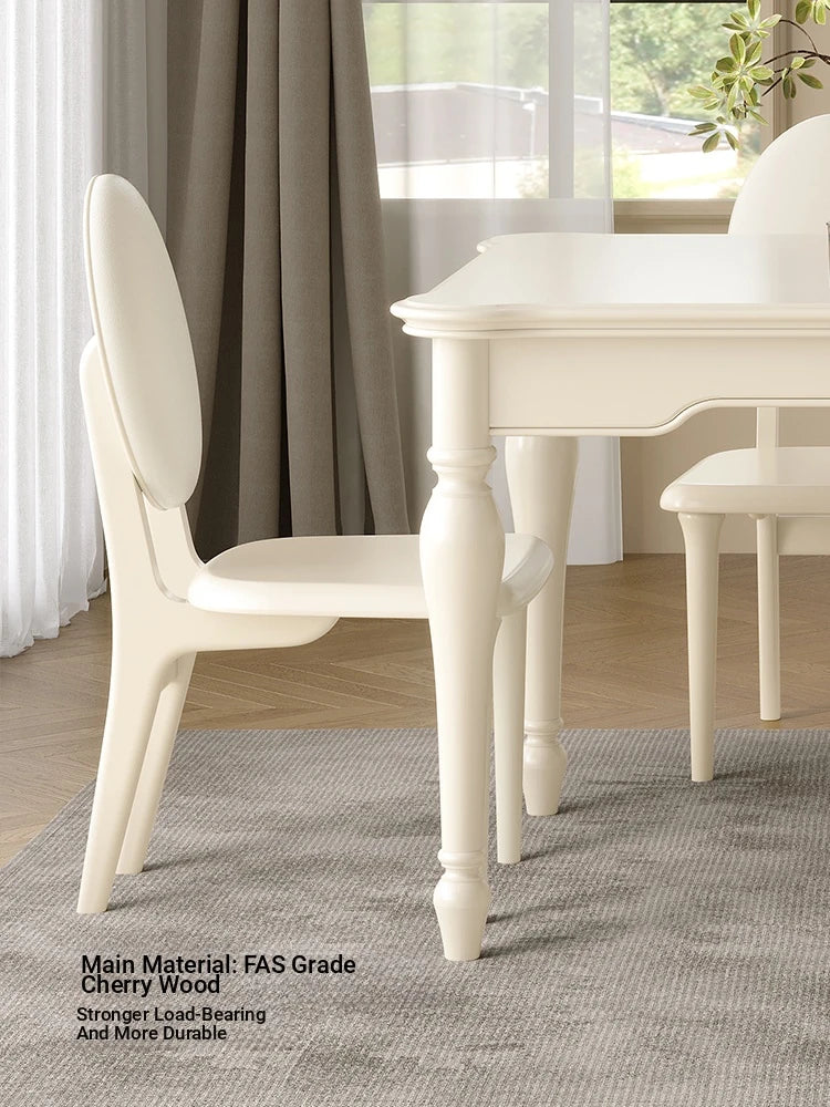 Stylish Cherry Wood Dining Chair with Comfortable Techno Fabric Seat - Perfect for Modern Homes hl-4892