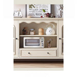 Elegant Cherry Wood Cabinet with Glass Doors – Multi-Layer Board Furniture for Stylish Storage Solutions hl-4893