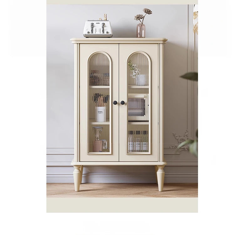 Elegant Cherry Wood Multi-Layer Glass Cabinet – Stylish Storage Solution for Home Décor hl-4894