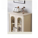 Elegant Cherry Wood Multi-Layer Glass Cabinet – Stylish Storage Solution for Home Décor hl-4894