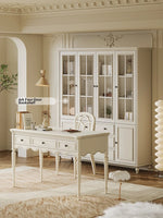 Elegant Cherry Wood Pine Table - Stylish Office and Home Desk for Productive Workspaces hl-4895