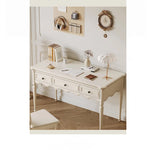 Elegant Cherry Wood Pine Table - Stylish Office and Home Desk for Productive Workspaces hl-4895