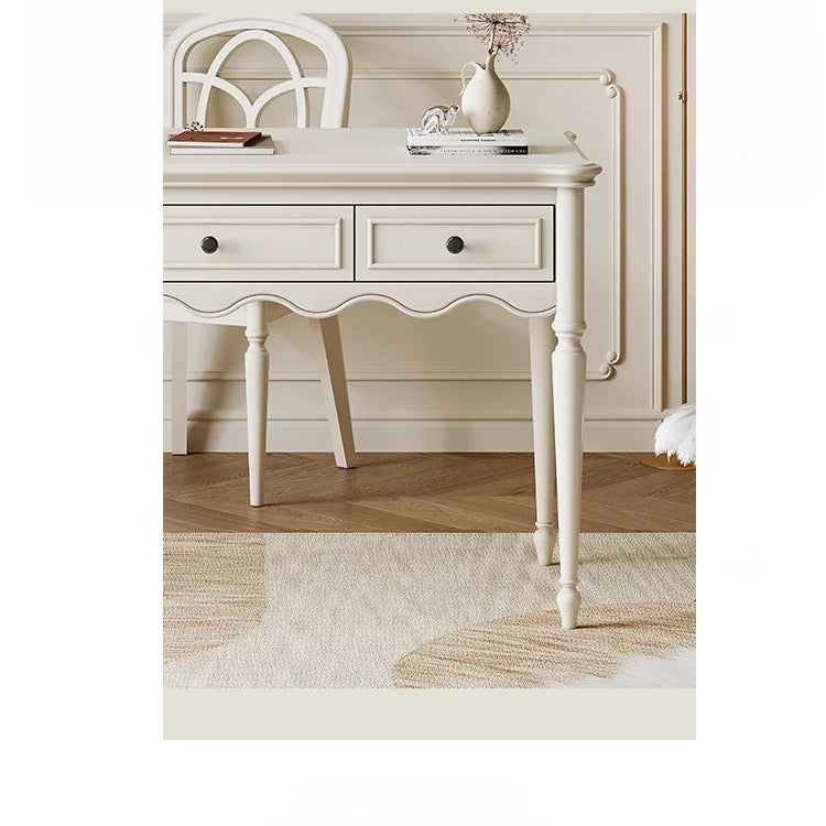 Elegant Cherry Wood Pine Table - Stylish Office and Home Desk for Productive Workspaces hl-4895