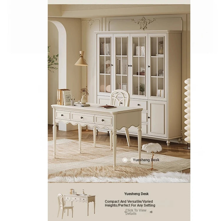 Elegant Cherry Wood Pine Cabinet with Glass Doors and Ample Storage - Perfect for Any Room hl-4897