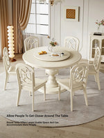 Elegant Cherry Wood Dining Table for Stylish Home Gatherings - Round Design with Classic Charm hl-4898