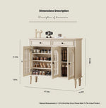 Elegant Cherry Wood Multi-Layer Board Cabinet with Glass Doors – Stylish Storage Solution for Your Home hl-4899