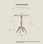 Elegant Cherry Wood Tea Table - Timeless Design for Your Living Space hl-4901