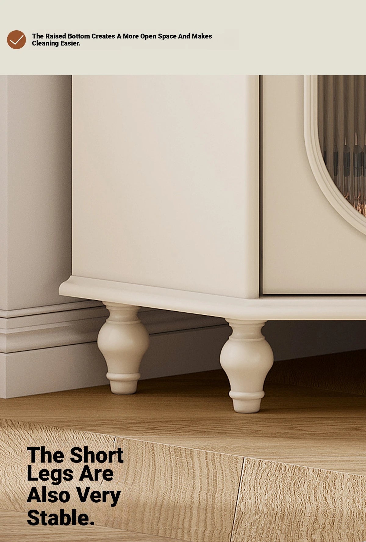 Elegant Cherry Wood & Pine Glass Cabinet - Stylish Home Storage Solutions for Modern Living hl-4904