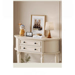 Elegant Cherry Wood Pine Cabinet with Dual Drawers - Stylish Storage Solution for Home Decor hl-4905
