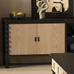 Elegant TV Cabinet in Ash Wood Multi-Layer Board - Modern Home Entertainment Center hld-4475