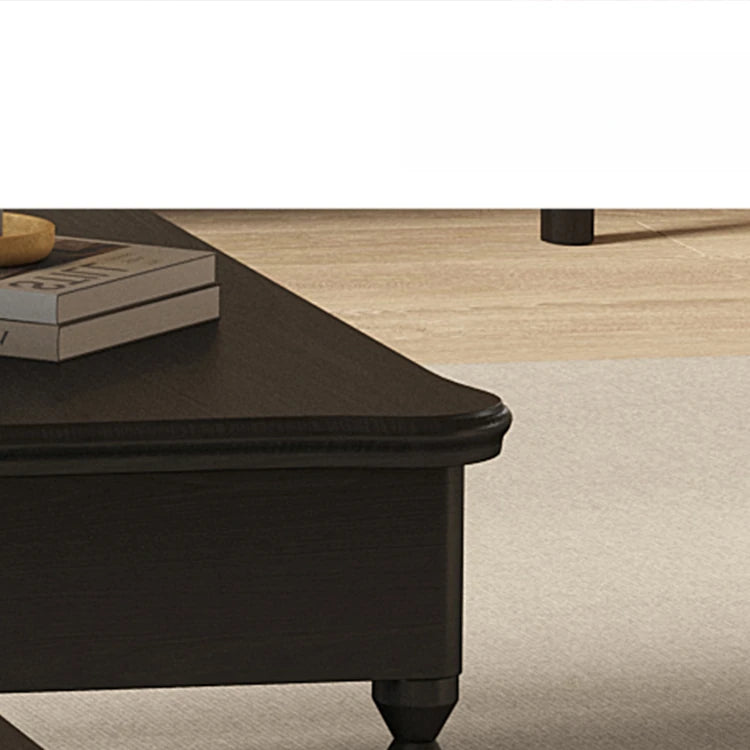 Modern Ash Wood Tea Table with Stylish Storage - Perfect for Elegant Living Rooms hld-4476