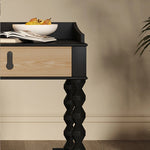 Stylish Ash Wood Tea Table with Drawer - Perfect for Modern Living Rooms hld-4478