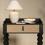 Stylish Ash Wood Tea Table with Drawer - Perfect for Modern Living Rooms hld-4478