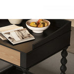 Stylish Ash Wood Tea Table with Drawer - Perfect for Modern Living Rooms hld-4478