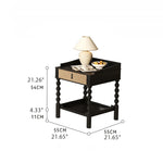 Stylish Ash Wood Tea Table with Drawer - Perfect for Modern Living Rooms hld-4478