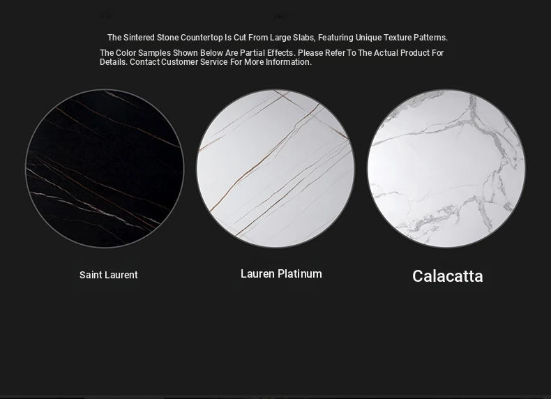 Elegant Sintered Stone Side Table with Unique Design - Modern Round Accent Table for Living Room or Bedroom Use hldjj-3019