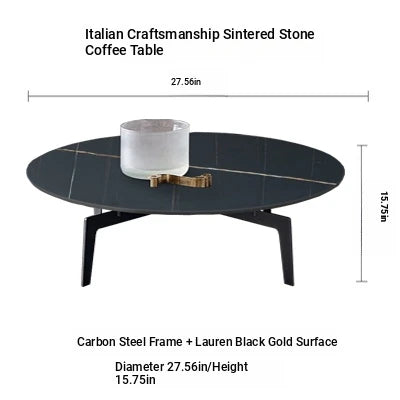 Elegant Sintered Stone Coffee Table - Modern Multi-layer Design for Chic Living Rooms hldjj-3021